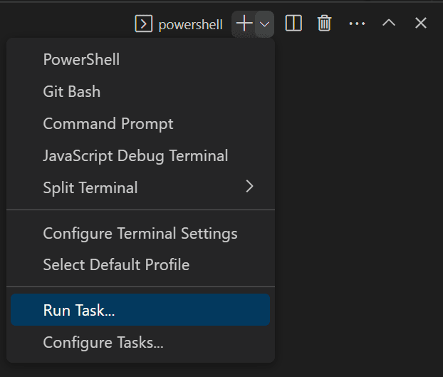 Image11 - Visual Studio Code Tasks - Run Task