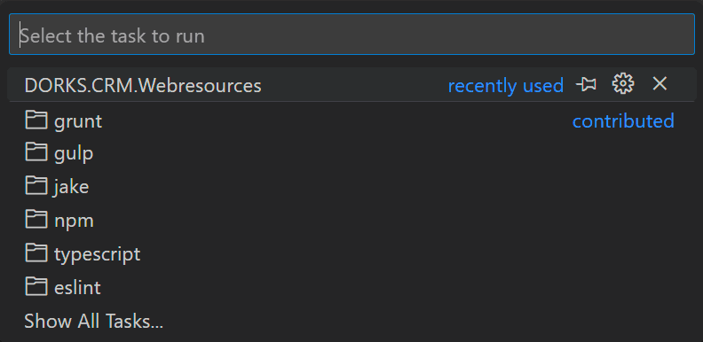 Image 12 - Visual Studio Code Tasks - Tasks prompt