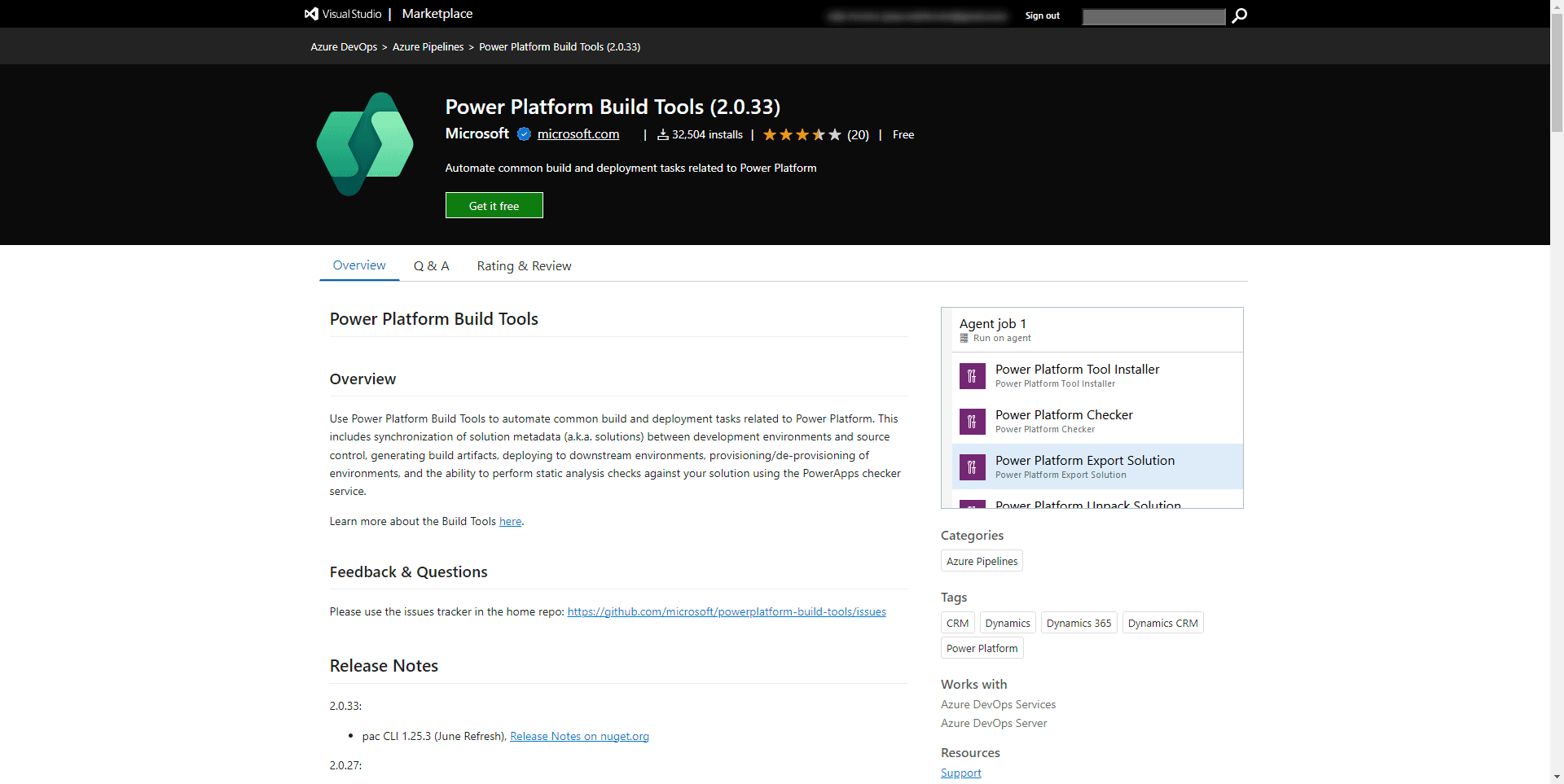 Marketplace Power Platform Build - 2